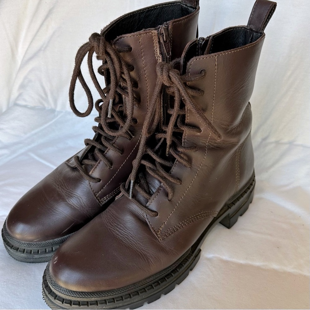 Steve Madden Jasimyn Lace-Up Boot | Size 9 Brown